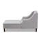 Baxton Studio Leonie Grey Upholstered Wenge Brown Finished Chaise Lounge 157-9704 - alternate 9